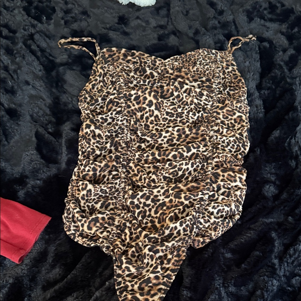 Active USA Leopard Print Bodysuit